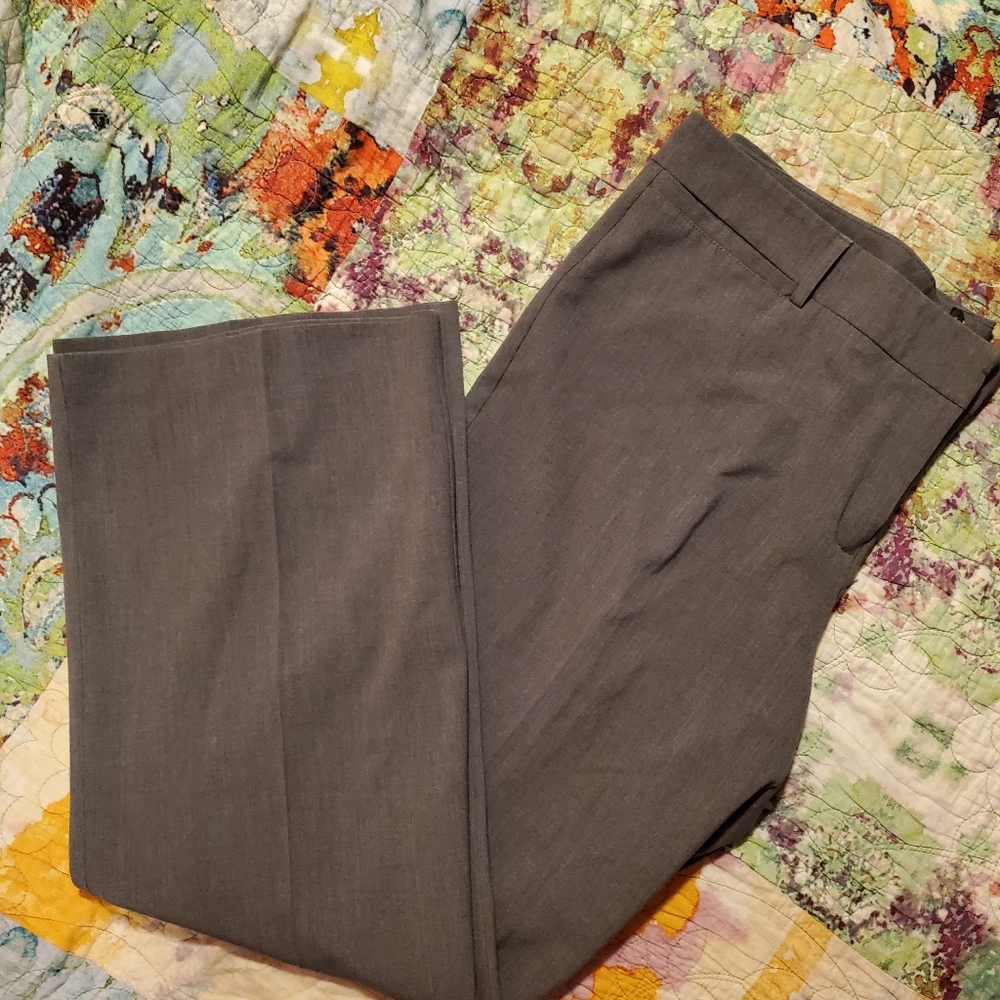 New York & Co. Gray straight leg slacks